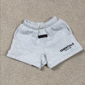 Essentials Kids Light Gray Shorts